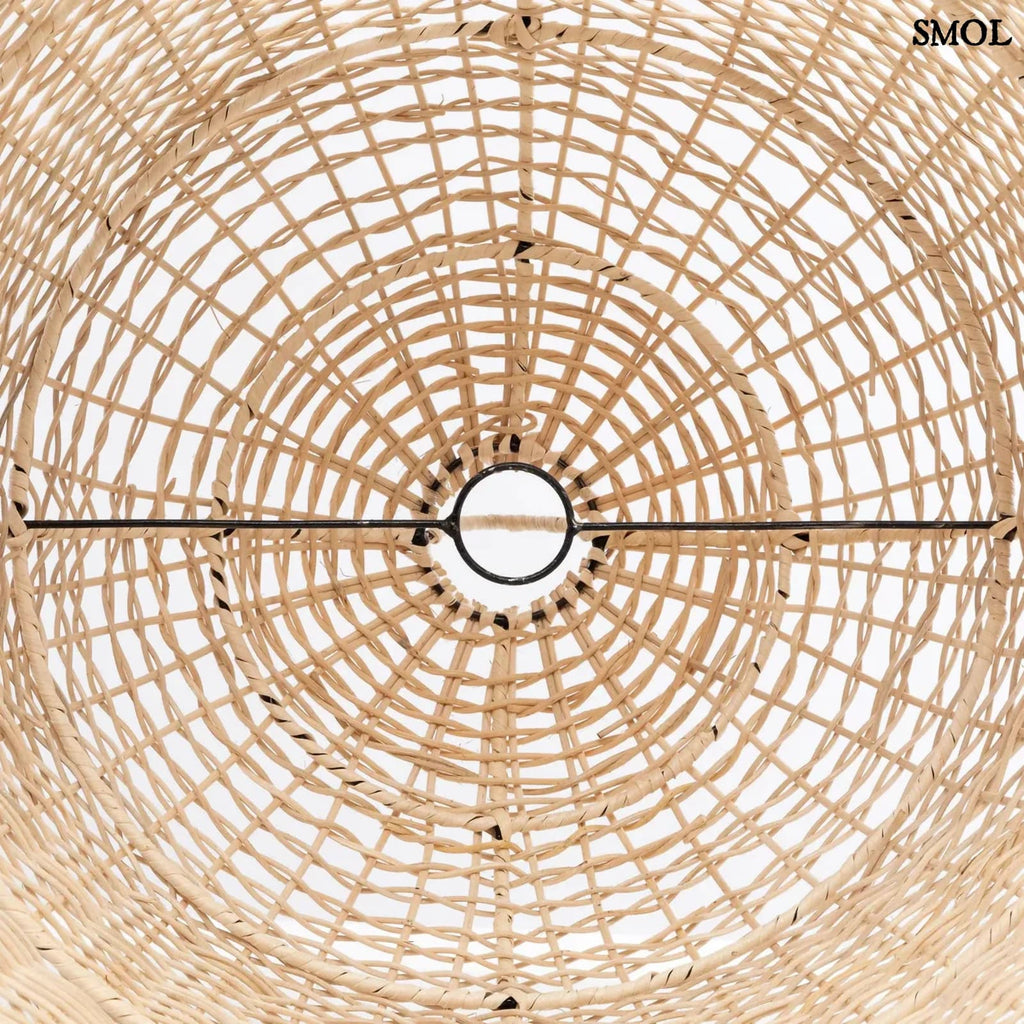 Természetes Rattan Függőlámpaernyő, 55 cm | AMALFI | SMOL - alulról nagyítva
