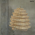 Természetes Rattan Függőlámpaernyő, 55 cm | GOOD VIBES | SMOL - szürke háttérrel