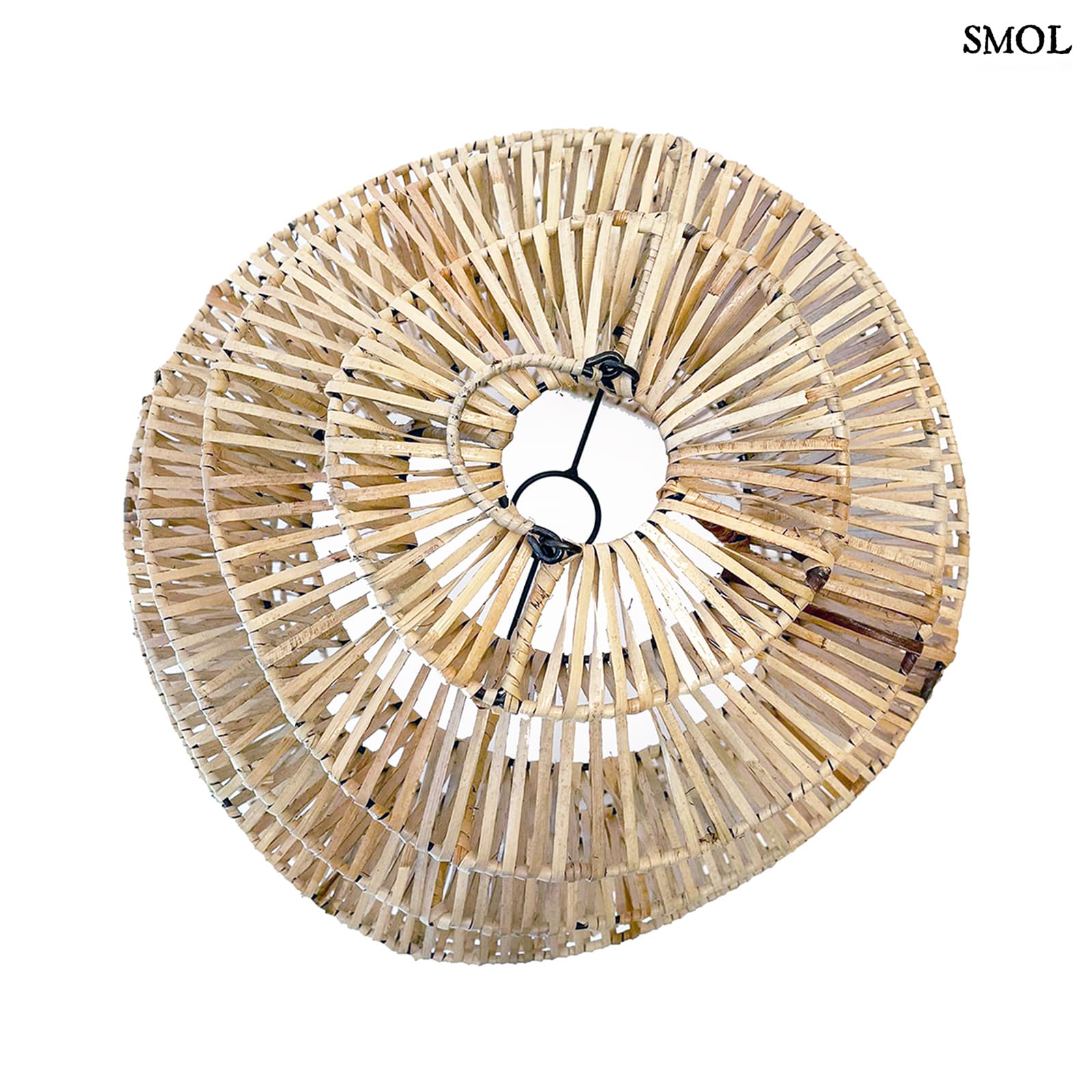 Természetes Rattan Függőlámpaernyő, 55 cm | GOOD VIBES | SMOL - felülről