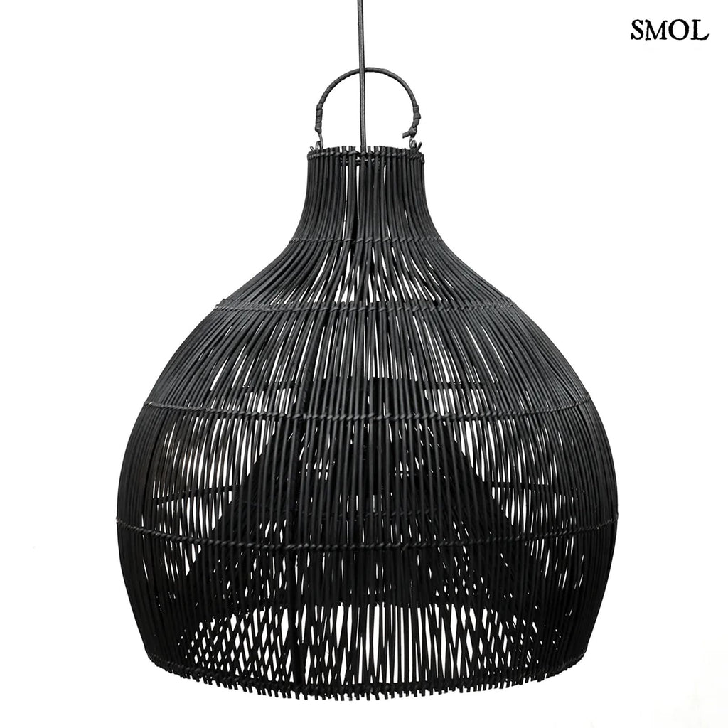 Természetes Rattan Függőlámpaernyő, 55 cm | LOBSTER | SMOL - fehér háttérrel