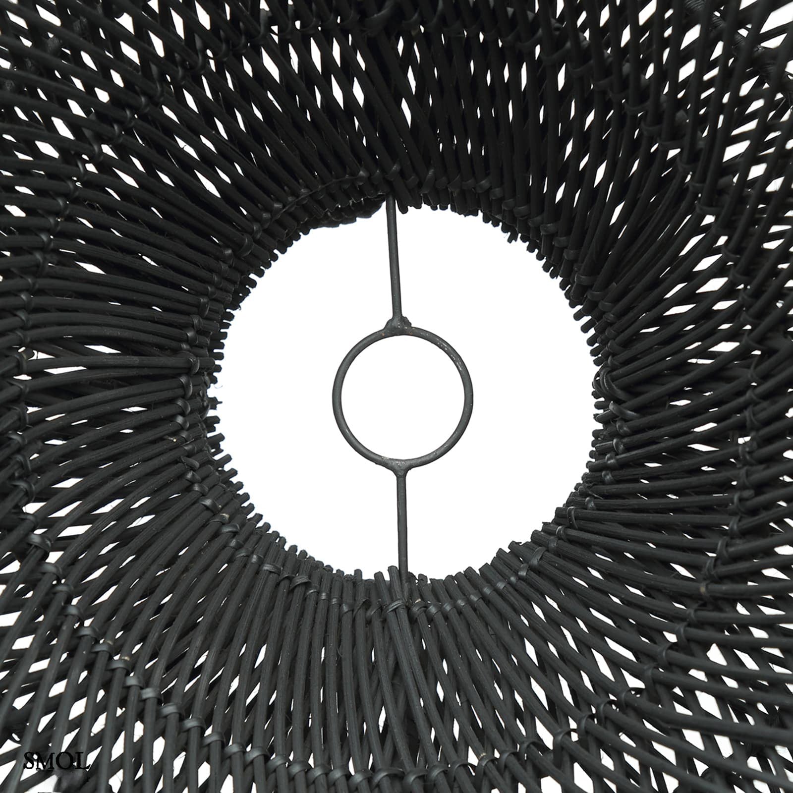 Természetes Rattan Függőlámpaernyő, ⌀60 cm | CLOUD | SMOL - alulról