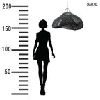 Természetes Rattan Függőlámpaernyő, ⌀60 cm | CLOUD | SMOL - méretarányosan
