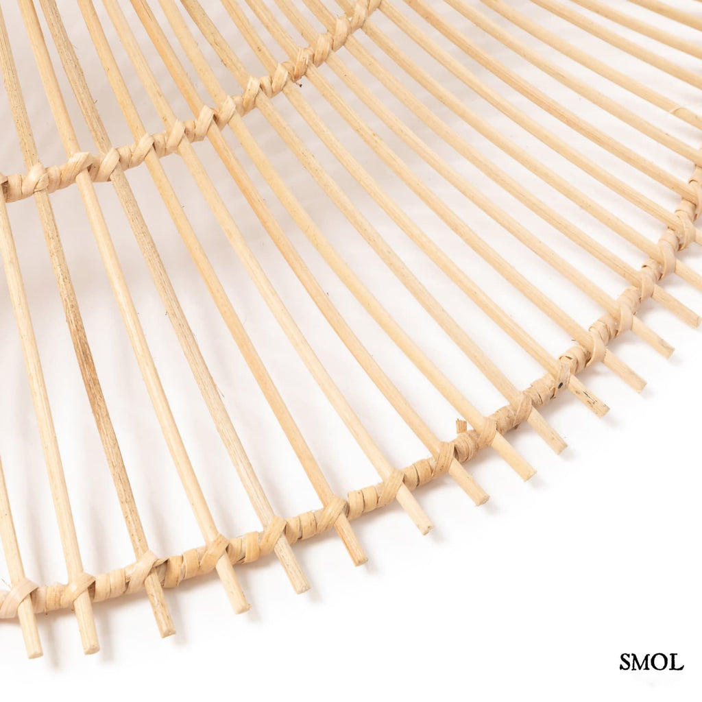 Természetes Rattan Függőlámpaernyő, ⌀60 cm | SKY | SMOL - rattan nagyítva