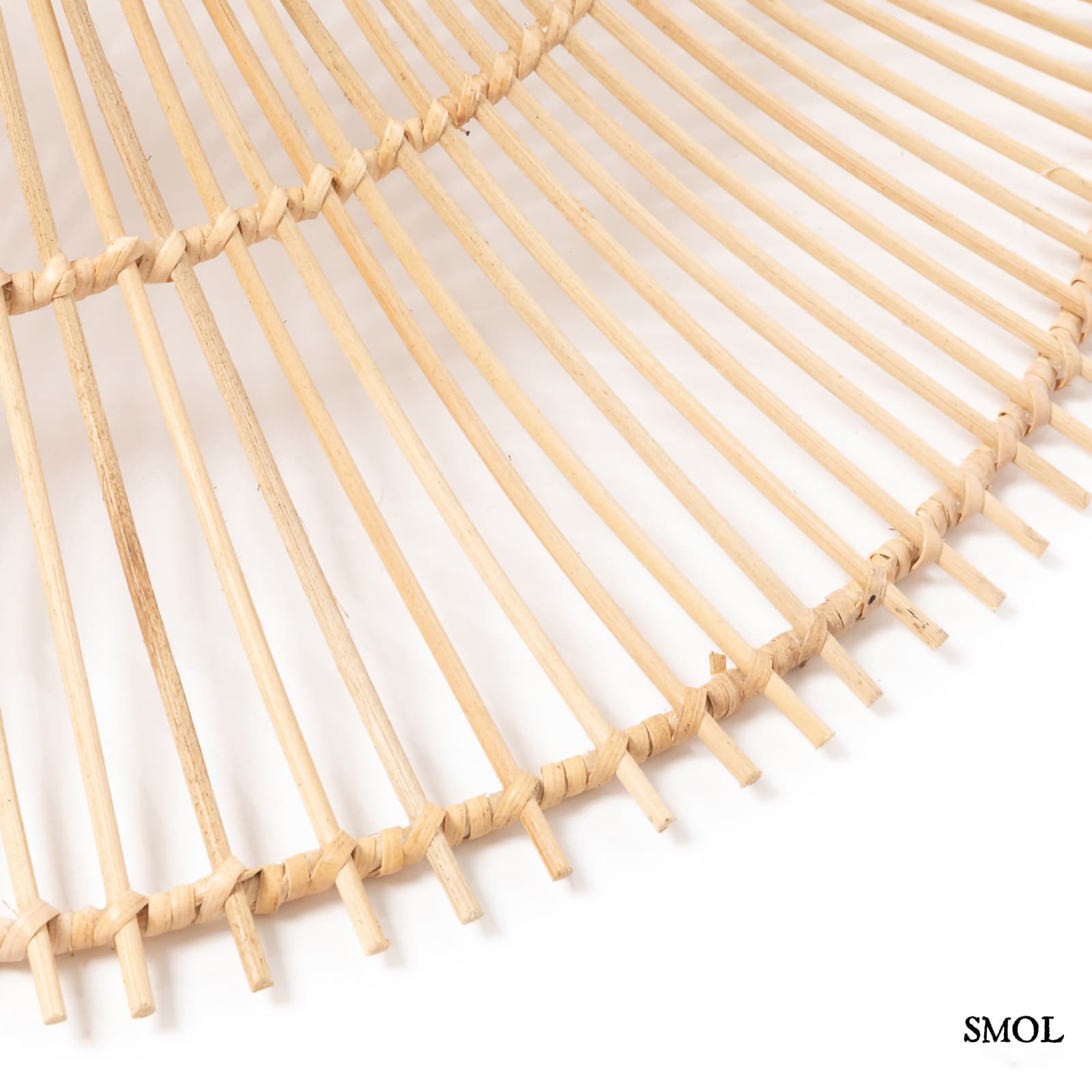 Természetes Rattan Függőlámpaernyő, ⌀60 cm | SKY | SMOL - rattan nagyítva