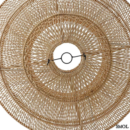 Függőlámpaernyő - natúr, rattan, ⌀75 cm | MACARON | SMOL - felülről nagyítva