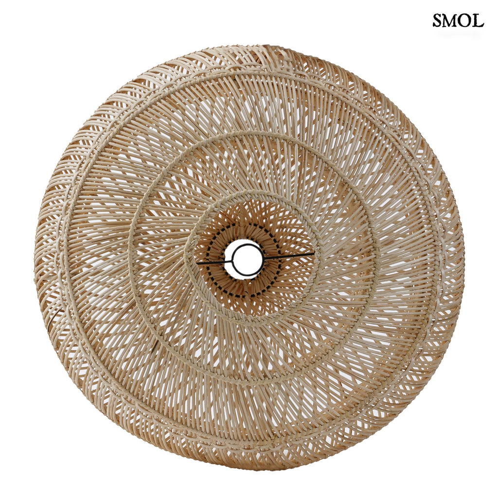 Természetes Rattan Függőlámpaernyő, 80 cm | DROP | SMOL - alulról