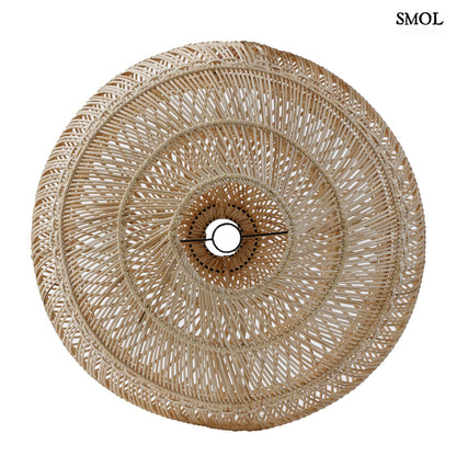 Természetes Rattan Függőlámpaernyő, 80 cm | DROP | SMOL - alulról