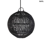 Természetes Rattan Függőlámpaernyő, ⌀30 cm | BUBBLE | SMOL -  fehér háttérrel