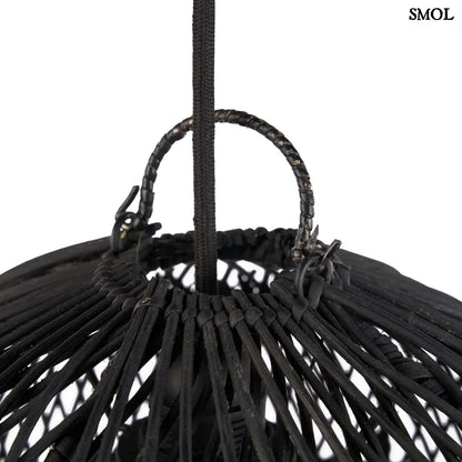 Természetes Rattan Függőlámpaernyő, ⌀30 cm | BUBBLE | SMOL - felső rész nagyítva