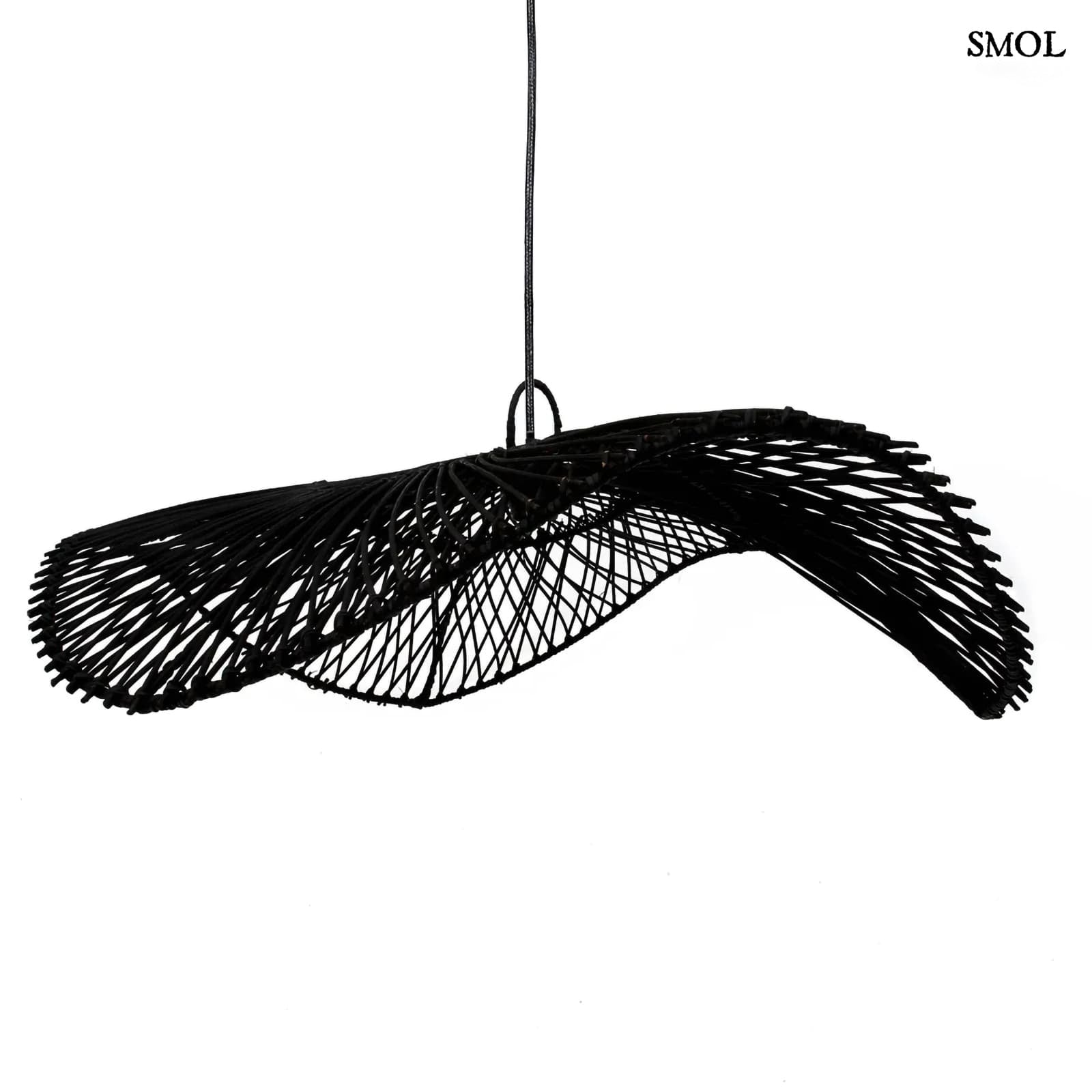 Természetes Rattan Függőlámpaernyő, 75 cm | CHAPEAU | SMOL - fehér háttérrel