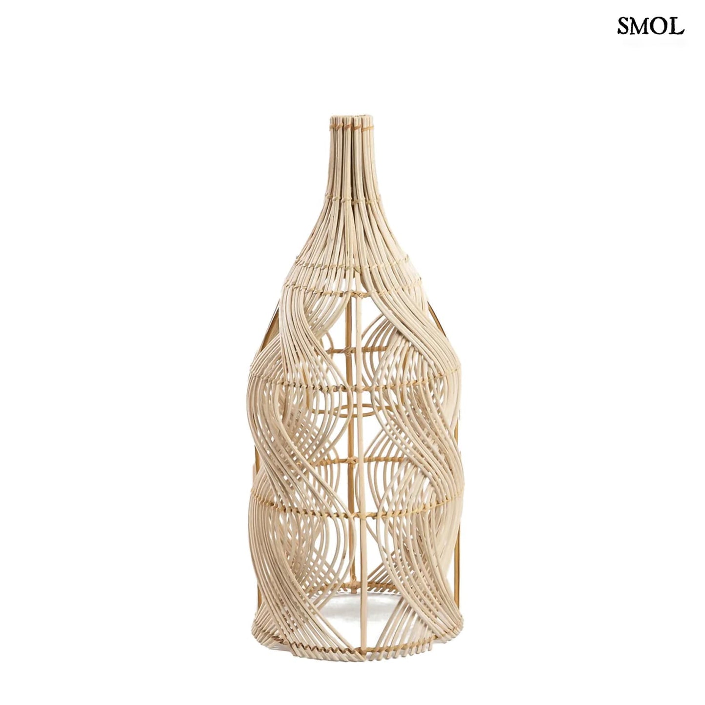 Természetes Rattan Lámpaernyő, 55 cm | GARAFFA | SMOL - fehér háttérrel