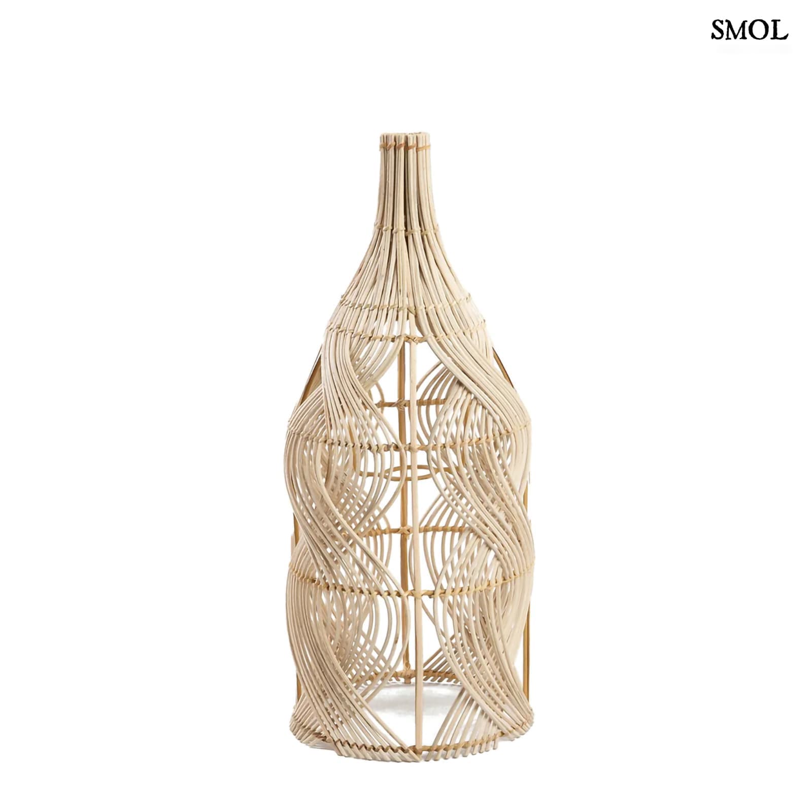 Természetes Rattan Lámpaernyő, 55 cm | GARAFFA | SMOL - fehér háttérrel