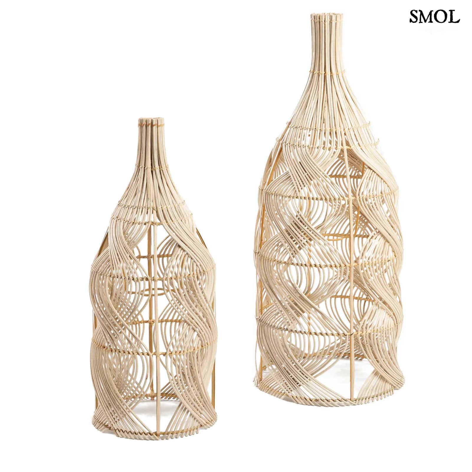 Természetes Rattan Lámpaernyő, 55 cm | GARAFFA | SMOL - két méretben