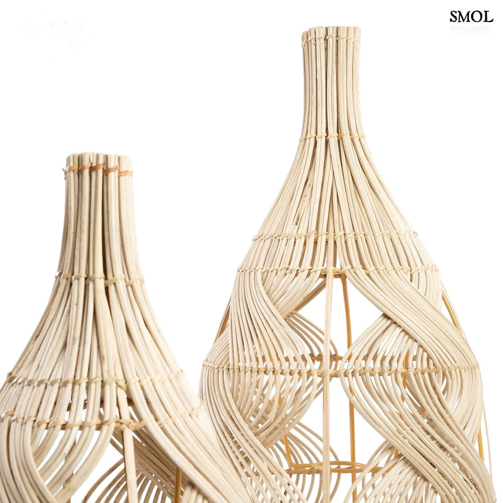 Természetes Rattan Lámpaernyő, 55 cm | GARAFFA | SMOL - felső rész nagyítva