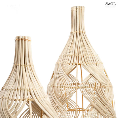 Természetes Rattan Lámpaernyő, 55 cm | GARAFFA | SMOL - felső rész nagyítva