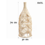 Természetes Rattan Lámpaernyő, 70 cm | GARAFFA | SMOL - méretekkel