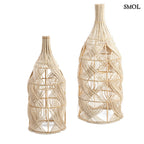 Természetes Rattan Lámpaernyő, 70 cm | GARAFFA | SMOL - két méretben, fehér háttérrel