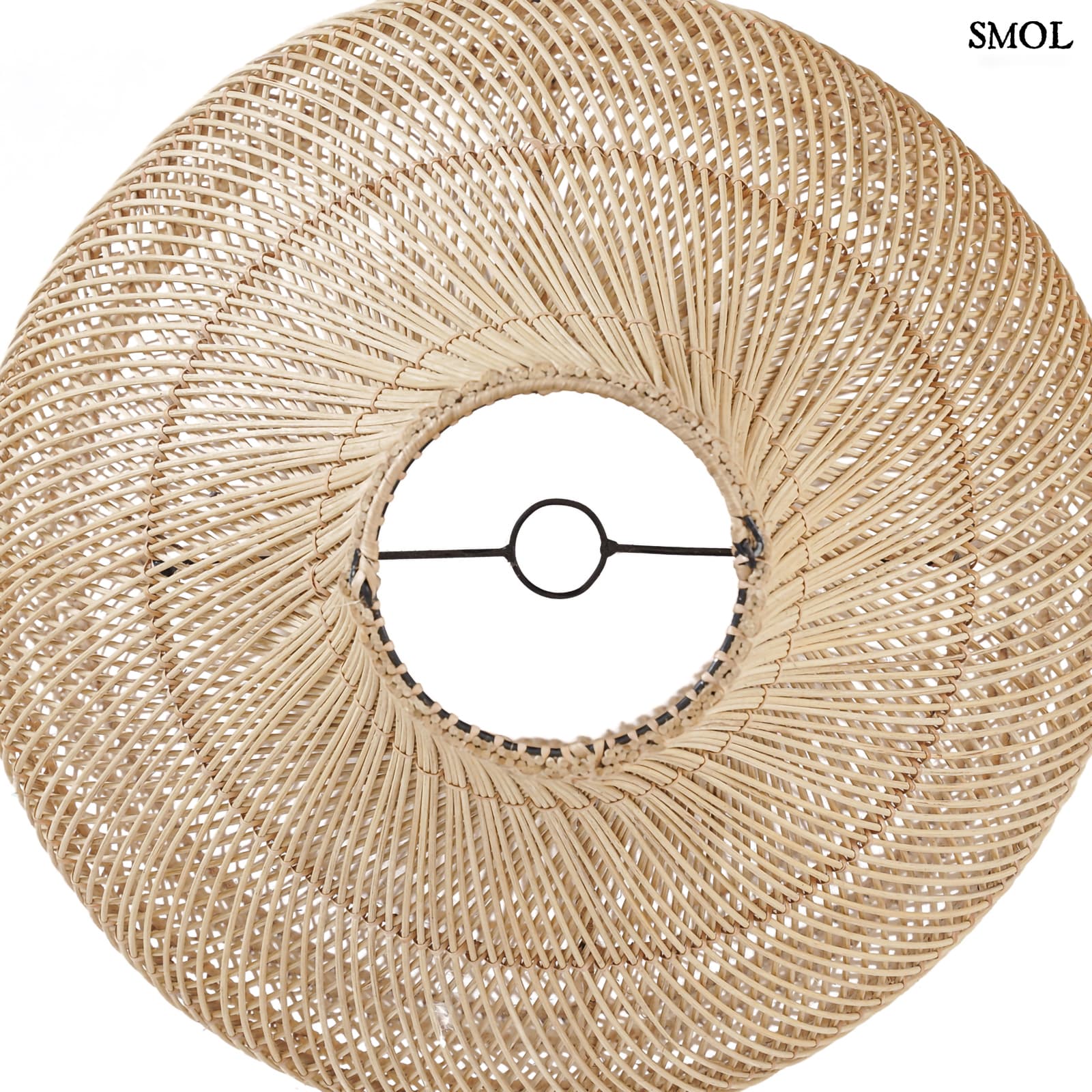 Természetes Rattan Lámpaernyő, 90 cm | KENDI | SMOL - alulról
