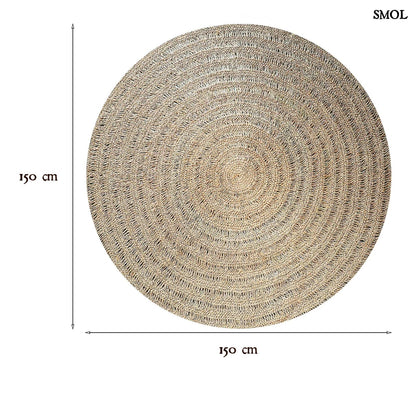Természetes Tengerifű Szőnyeg, 150 cm | SEAGRASS CARPET - smol.hu - méretekkel