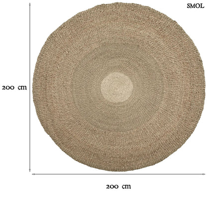 Természetes Tengerifű Szőnyeg, 200 cm | MEKONG | SMOL - méretekkel
