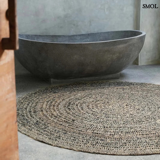 Természetes Tengerifű Szőnyeg, 200 cm | SEAGRASS CARPET | SMOL - fürdőkáddal