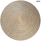 Természetes Tengerifű Szőnyeg, kerek | SEAGRASS CARPET | SMOL - fehér háttérrel