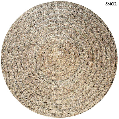 Természetes Tengerifű Szőnyeg, kerek | SEAGRASS CARPET | SMOL - fehér háttérrel