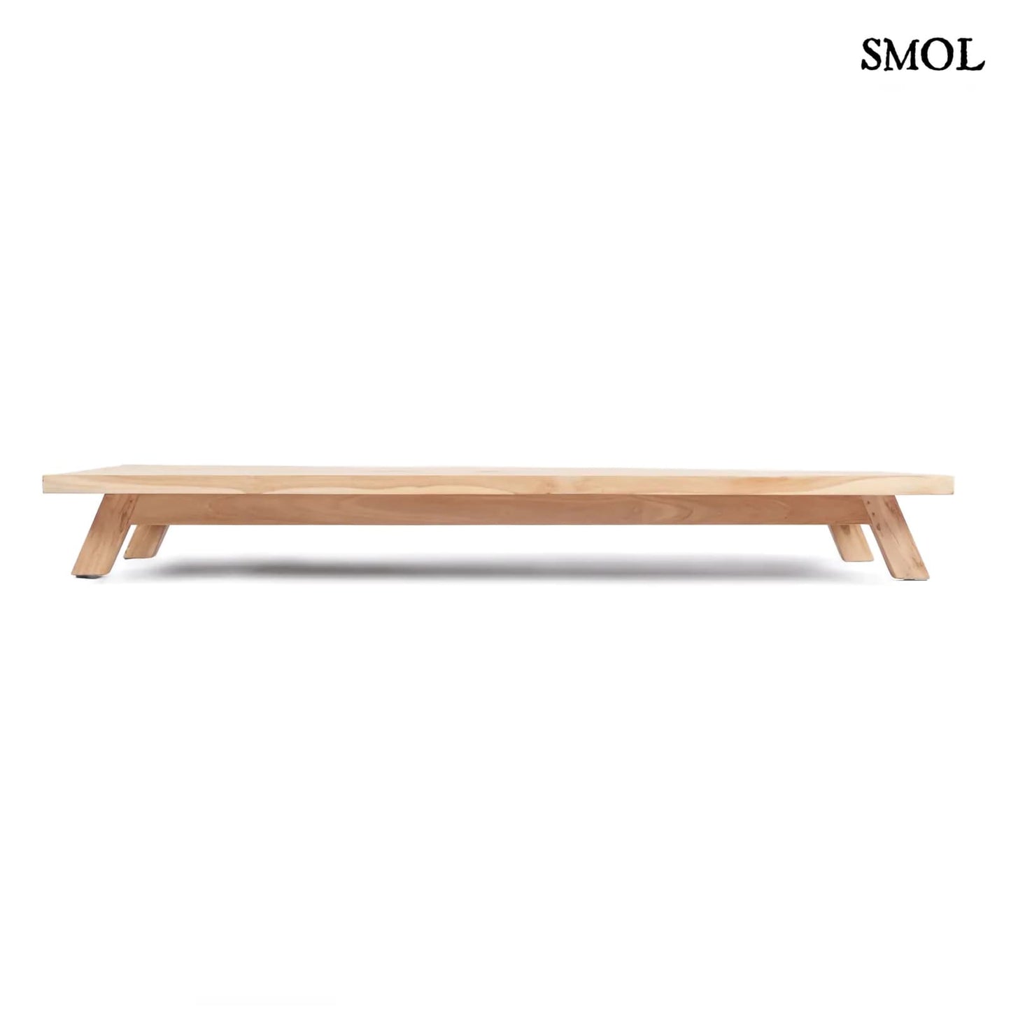 UMALAS, bel-/ kültéri, fa dohányzóasztal, 140 cm- smol.hu - oldalról