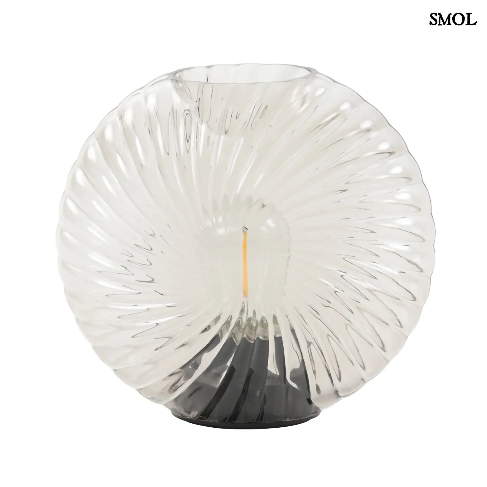 Üveg asztali lámpa - hordozható | FOLFE | SMOL - fehér háttérrel