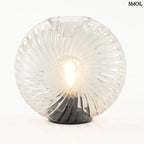 Üveg asztali lámpa - hordozható | FOLFE | SMOL - égő LED izzóval