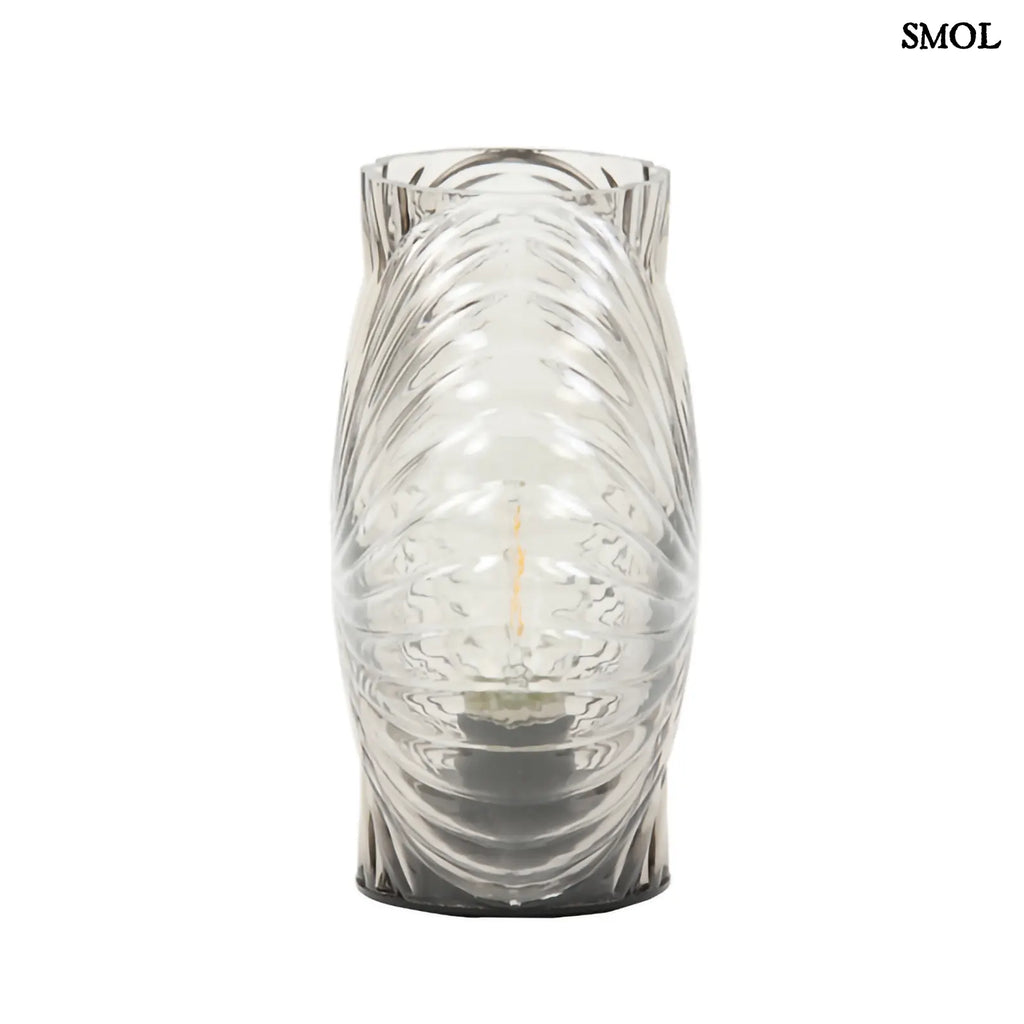 Üveg asztali lámpa - hordozható | FOLFE | SMOL - oldalról