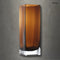 Glasvase – Bernsteinfarbene Vase, L | AMBER CUBOID