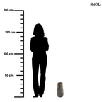 Váza Spooky, L méret, 31 cm, terrakotta, antik szürke, rusztikus felület méretarányosan