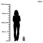 CLASSY, antik szürke, terrakotta váza, 24 cm - smol.hu -  méretarányosan