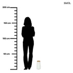 Váza- fehér, terrakotta, raffiával, 26 cm | STEFF - smol.hu - méretarányosan