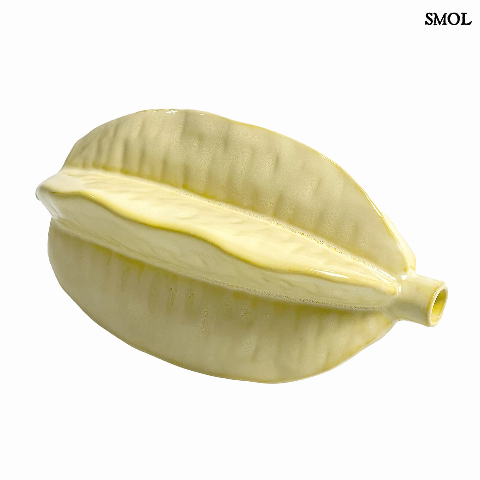 Váza - kerámia, halványsárga, 20 cm | TOMOS - smol.hu - fektetve