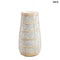 Váza rattan díszítéssel – betonszín, M | CUTIE