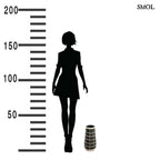 Váza - rattannal, fekete, 31 cm | LOVEY - smol.hu - méretarányosan