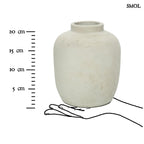 Váza - szürke, terrakotta, 22 cm | PEAKY - smol.hu - méretarányosan