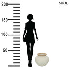 Váza - terrakotta, raffiával, 33 cm | SCOUT - smol.hu - méretarányosan