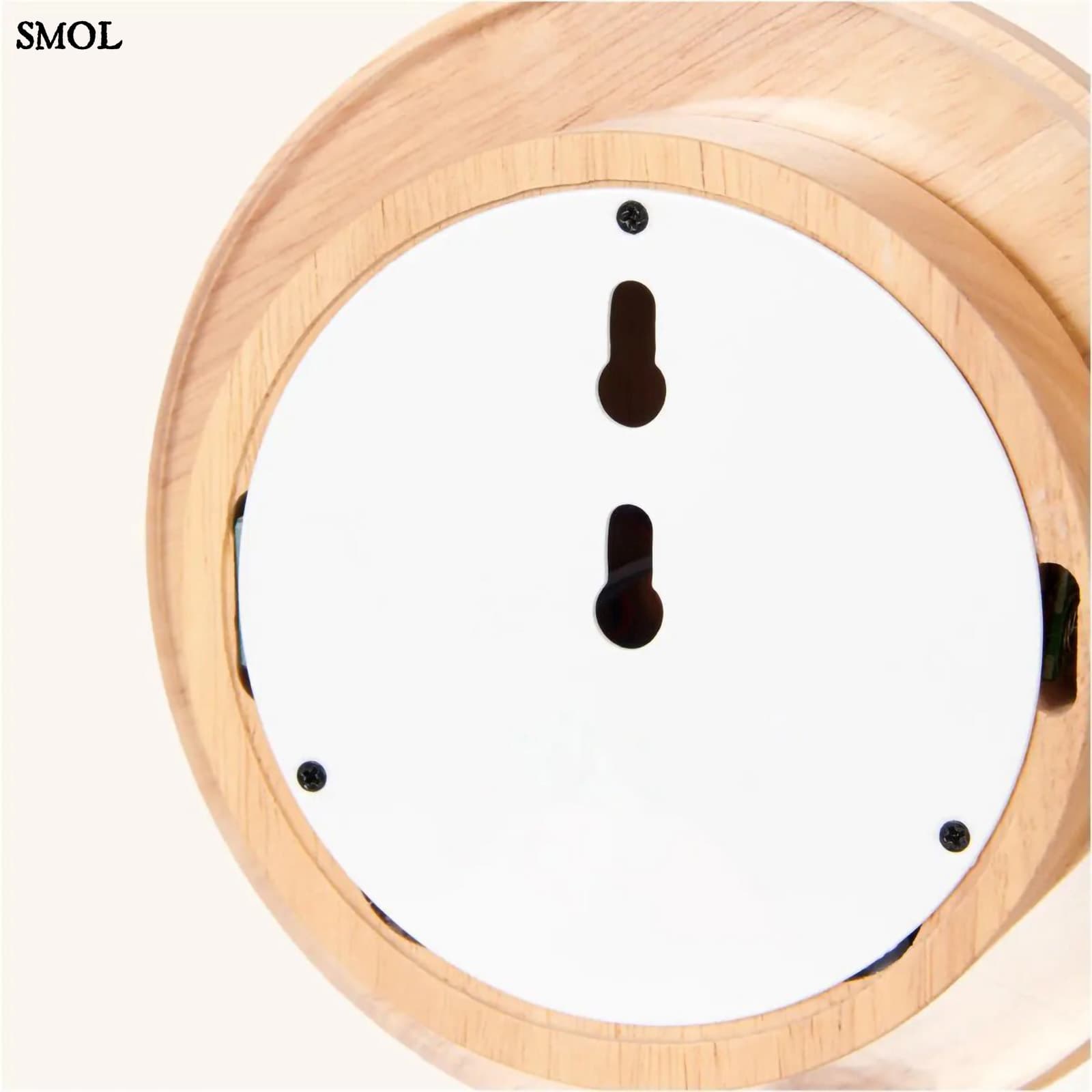 Vezeték Nélküli Fa Fali Lámpa, 16 cm | LOU LIGHT | SMOL - hátulról