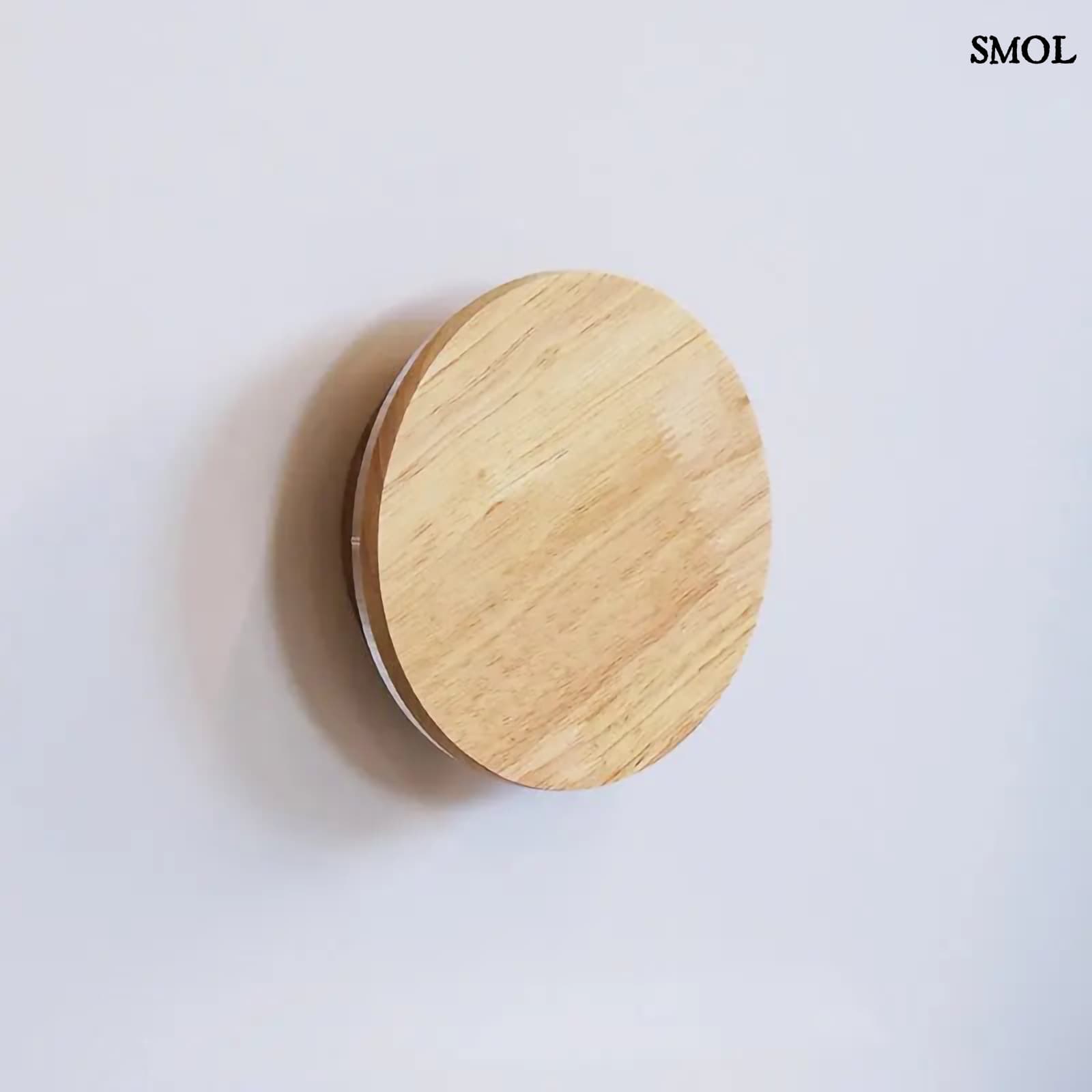Vezeték Nélküli Fa Fali Lámpa, 16 cm | LOU LIGHT | SMOL - falon, ferdén