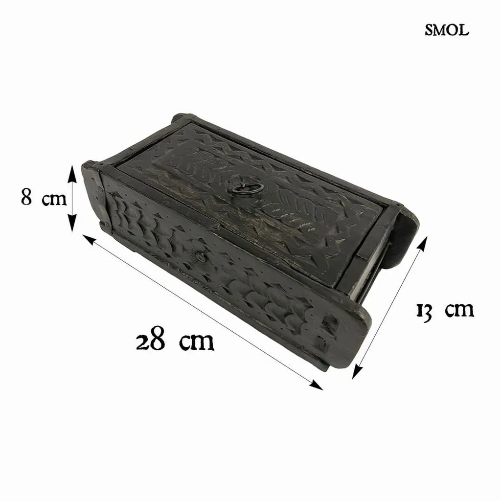 Vintage fa tárolóláda | REPEKA | SMOL - méretekkel