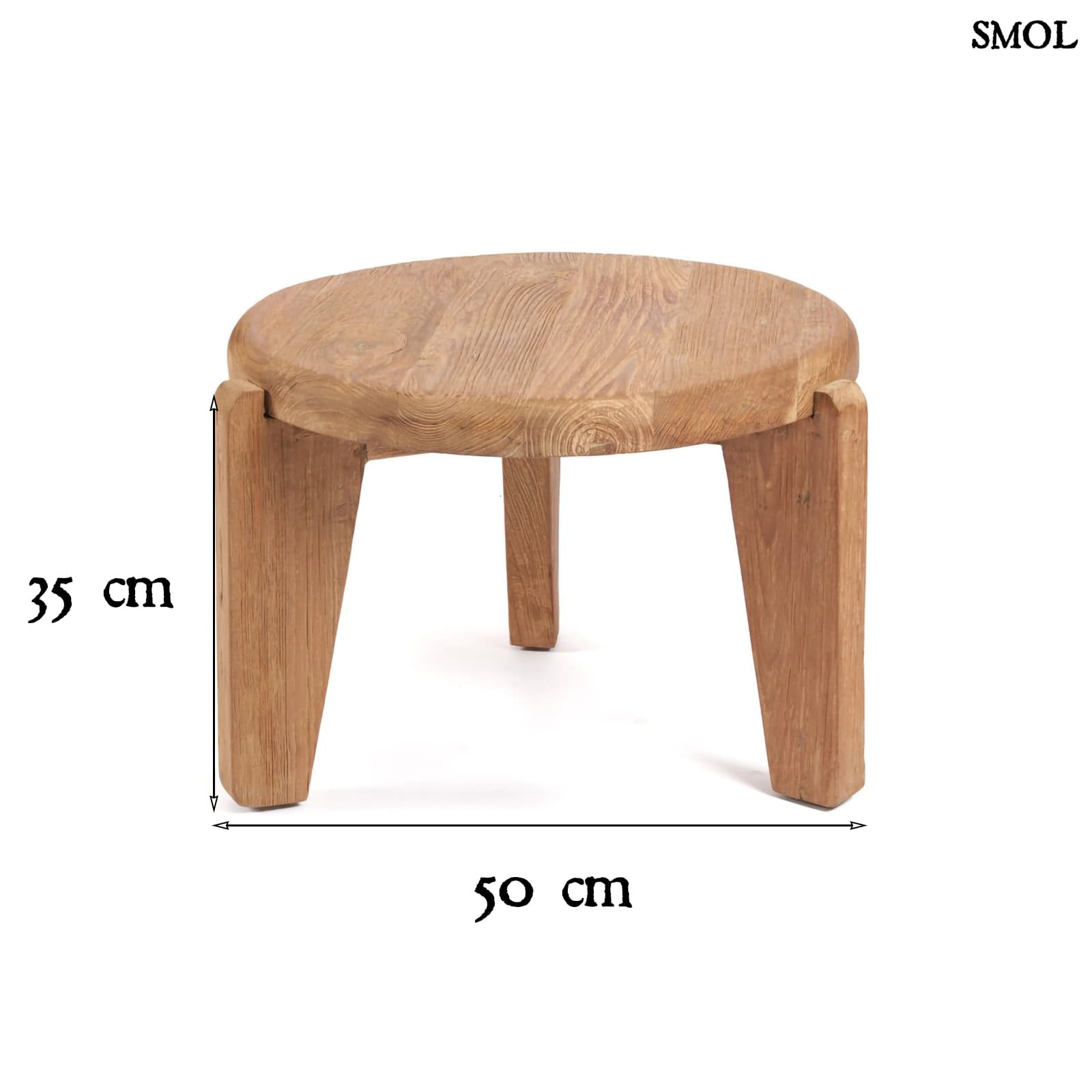 WABISABIS, fa kisasztal, ⌀50 cm - smol.hu