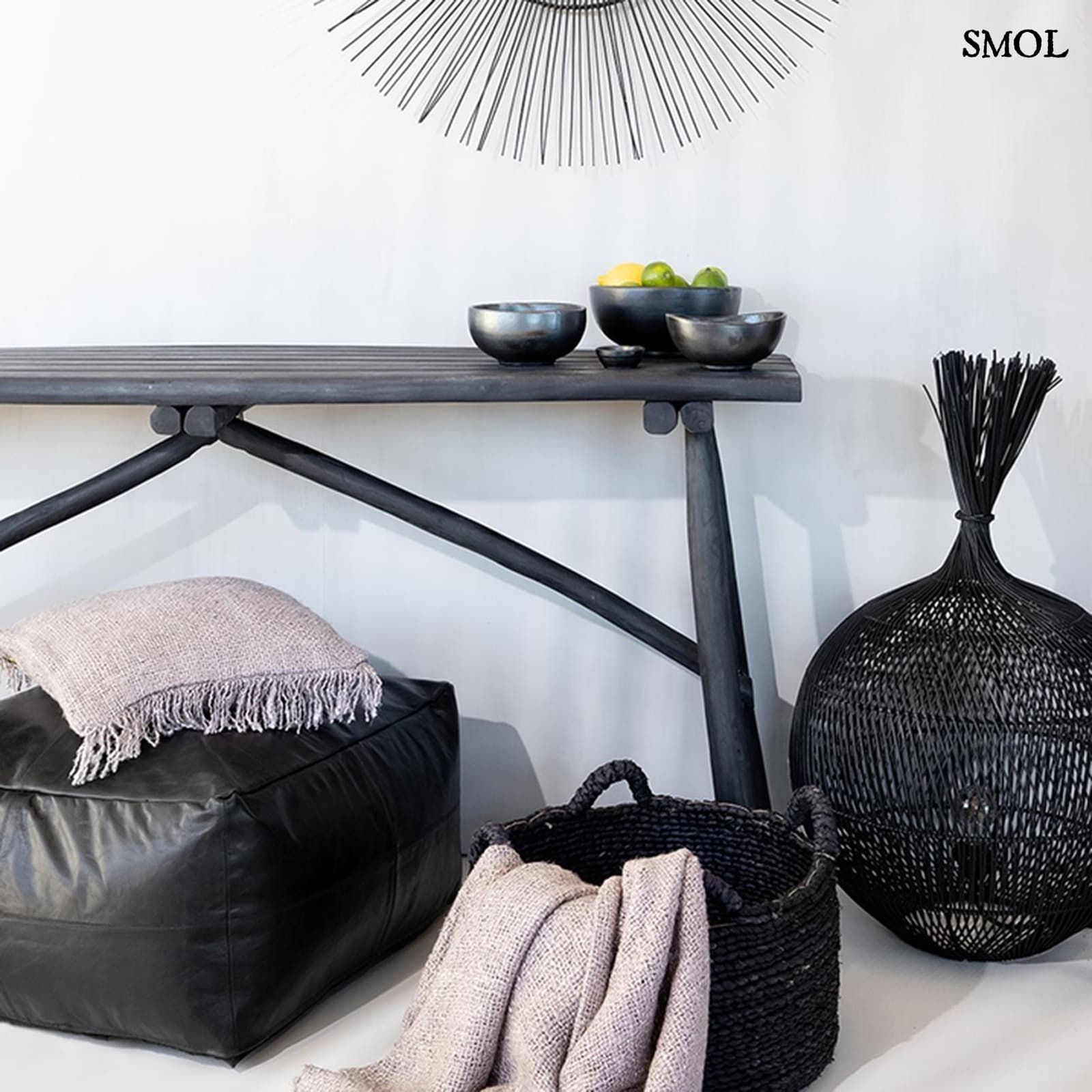 WONTON, rattan függőlámpaernyő, ⌀ 50cm - smol.hu