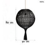 WONTON, rattan függőlámpaernyő, ⌀ 50cm - smol.hu