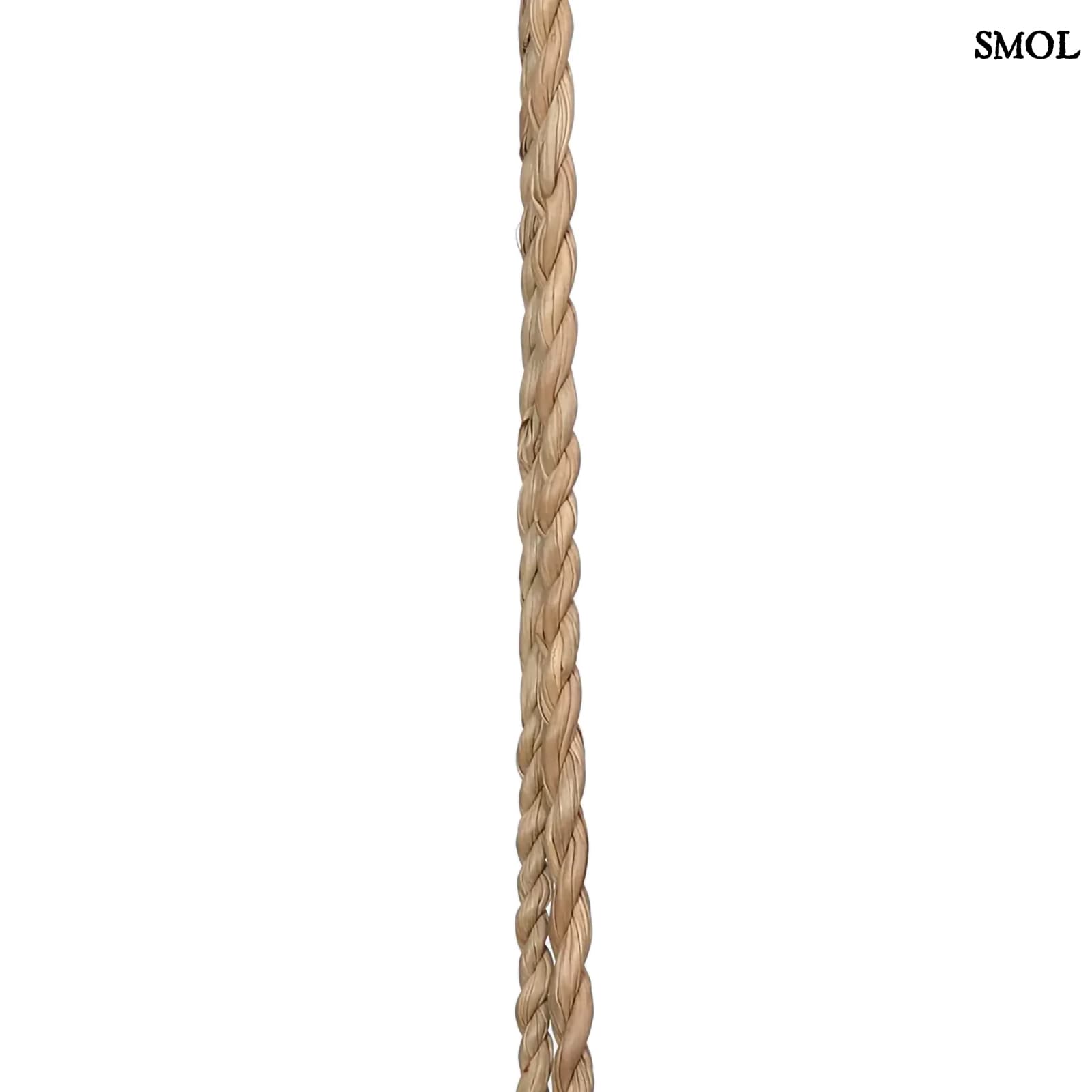 WOODEN BEADS, fekete, fa gyöngyös függődísz, 60 cm - smol.hu - zsinór nagyítva
