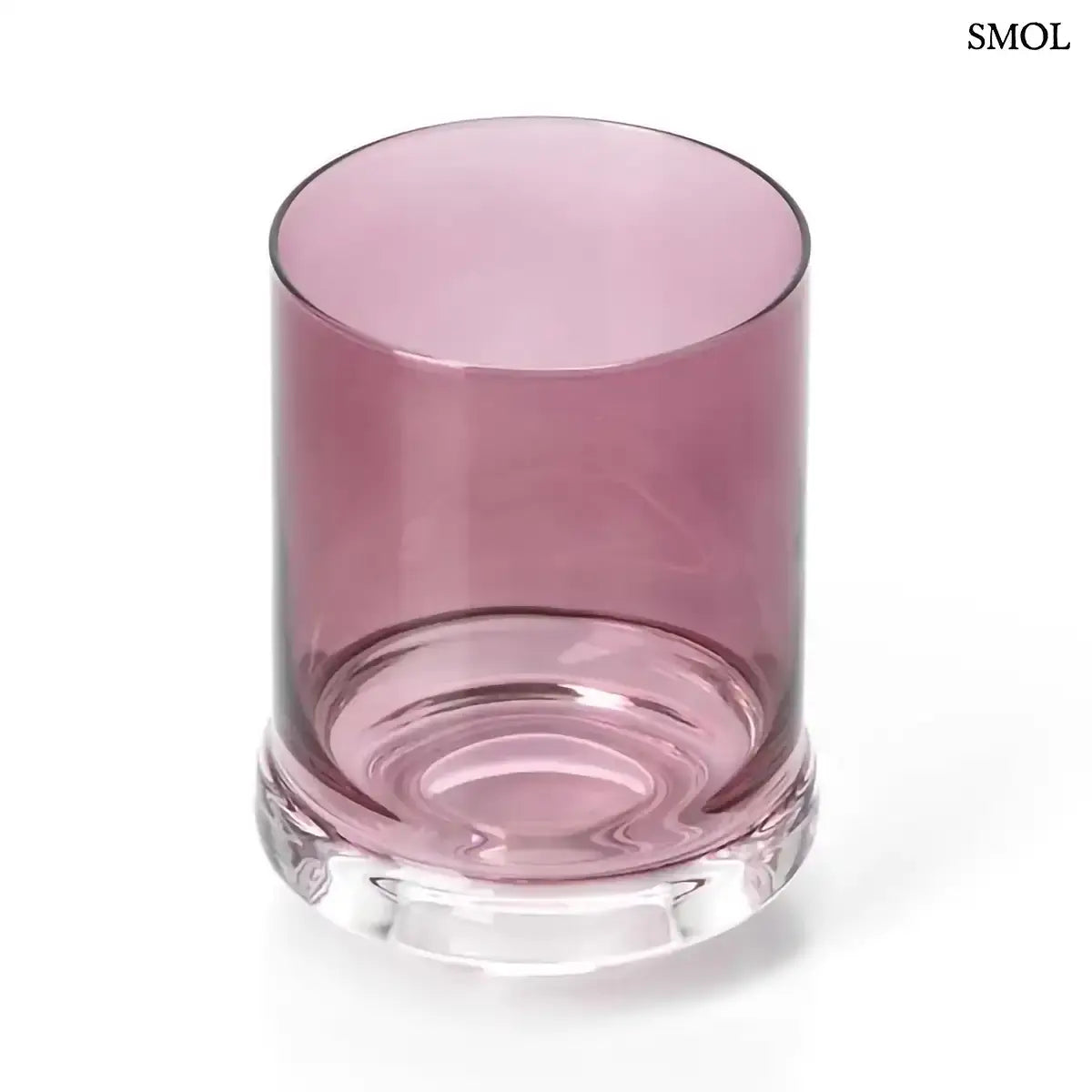 DOF lila vastag talpú whiskys pohár szett 6 db, ferdén