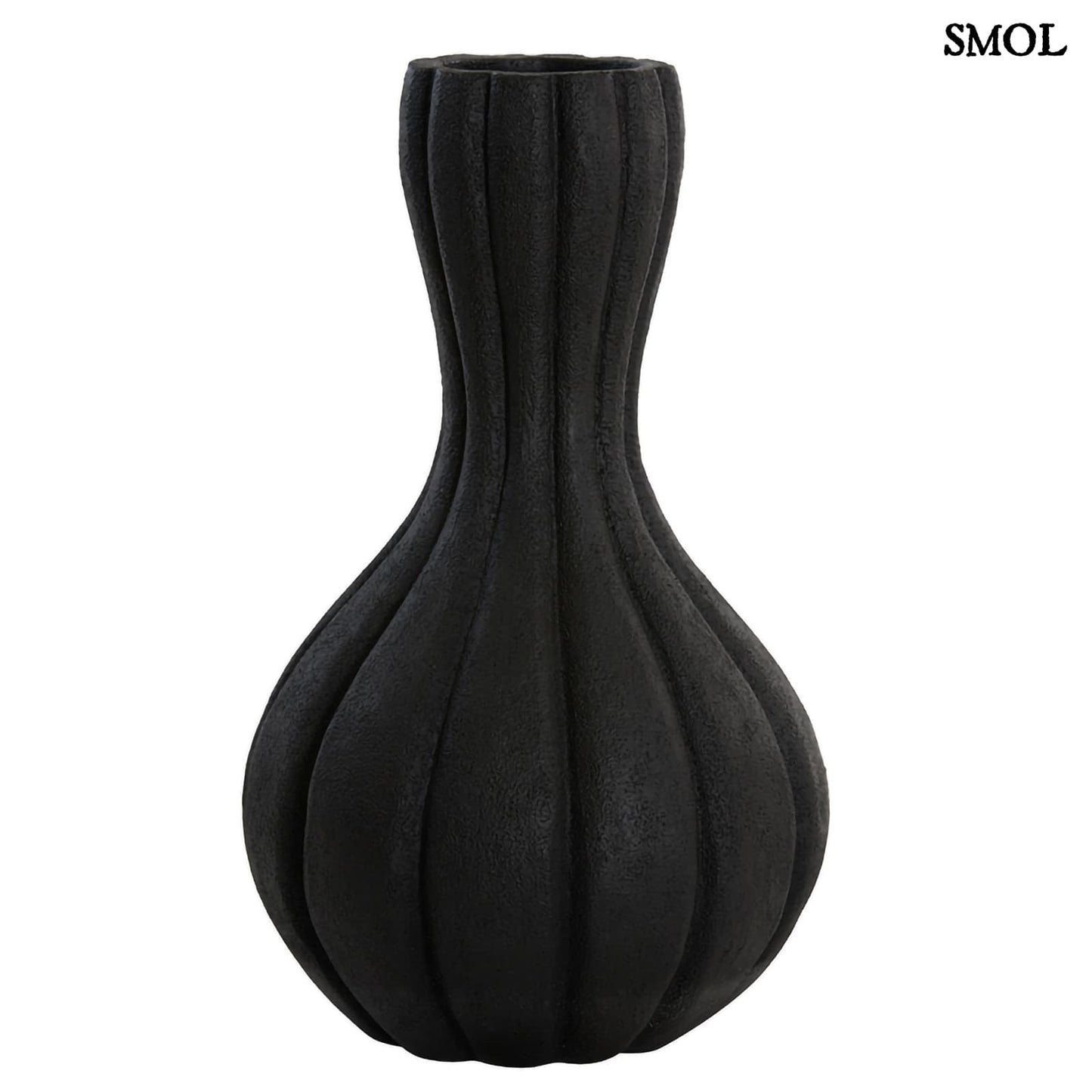YUCCA, fekete, nagyméretű padlóváza, 47,5 cm - smol.hu - fehér háttérrel