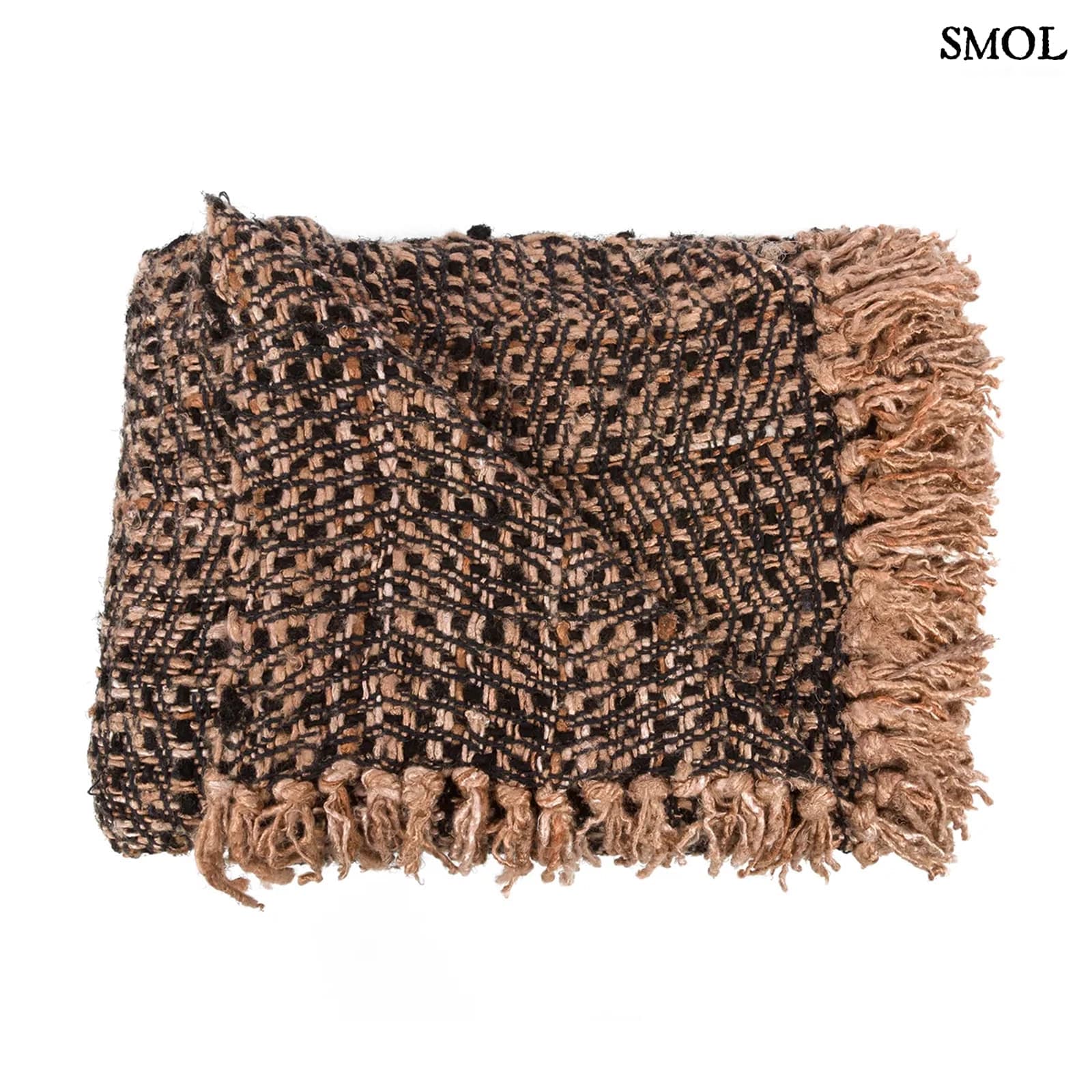 PLAID BLACK COPPER, pamut pléd, 170x130 - smol.hu